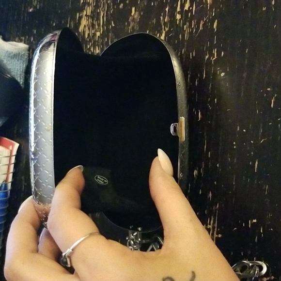 Paco Rabanne Vintage Silver Mini Wristlet, Mint - Picture 3 of 3